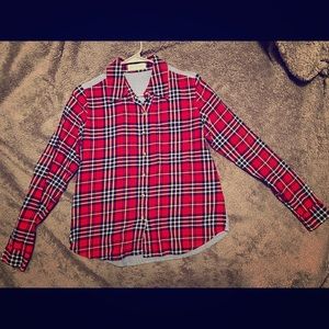 Kittenish Flannel w/ Denim Back - Rachel Green